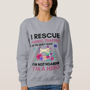 Sudadera Cita de coser divertida máquina de coser floral vi
