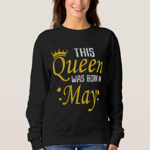 Sudadera Cita de cumpleaños Damas Crown Gift Gráfico femeni