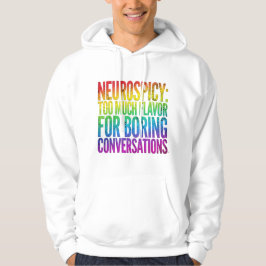 Sudadera Cita de Declaración Negrita sobre Neurodiversidad
