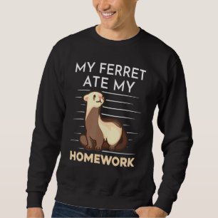 Sudadera Cita De Excusa De Comida De Homework Para Ferret E