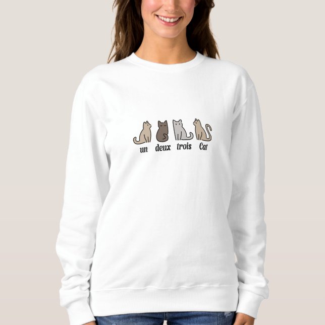 Sudadera cita de gato divertido (Anverso)