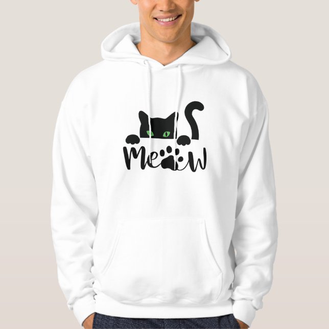 Sudadera Cita de gatos de flujo (Anverso)