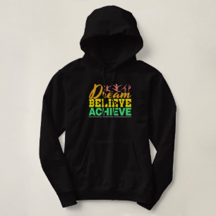 Sudadera Cita de gimnasia artística femenina - Sueña, Cree 