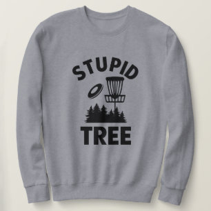 Sudadera Cita de golf de disco divertida Estúpido árbol