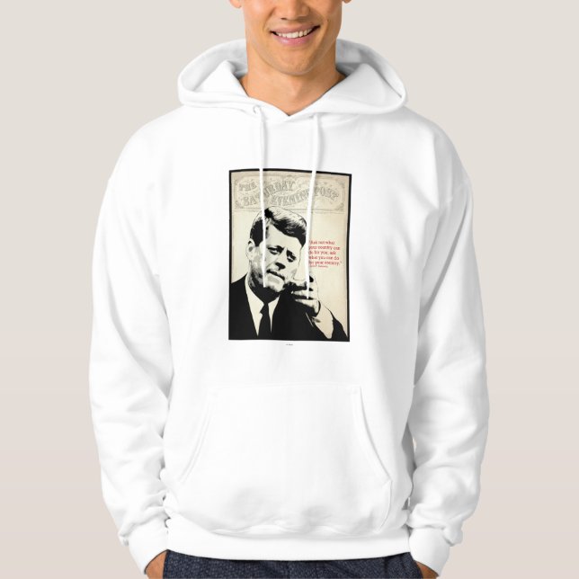 Sudadera Cita de John F. Kennedy (Anverso)