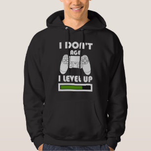 Sudadera cita de juegos No tengo edad I level up cool para