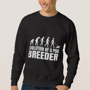 Sudadera Cita de la evolución de los productores de pug hum