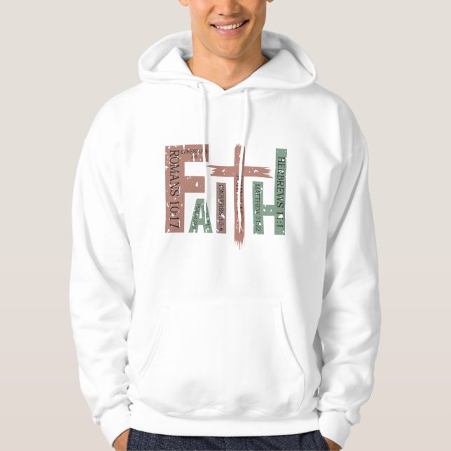 Sudadera Cita de la fe cristiana a los hombres (Anverso)