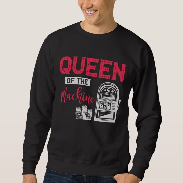 Sudadera Cita de la Máquina de apuestas Queen Slot en Casin (Anverso)