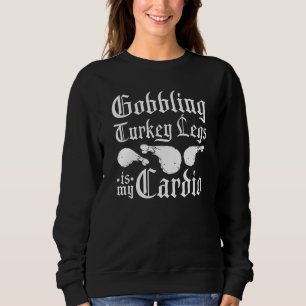Sudadera Cita de la pierna de Turquía medieval para el fest