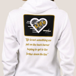 Sudadera Cita de la vida completa azip Hoodie del poeta Adi