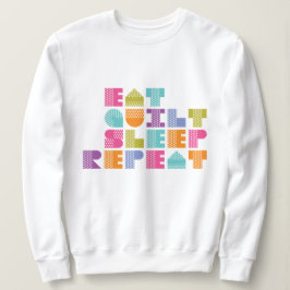 Sudadera Cita de las letras de molde del edredón del lunar