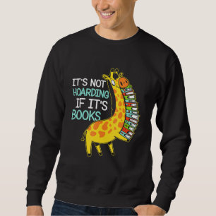 Sudadera Cita de lectura de libro gráfico de guiraffe de "B
