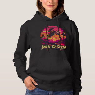 Sudadera Cita De Lesiones De Mujeres De Motocross Nacida Pa