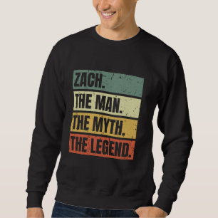 Sudadera Cita de leyenda de Zach Man Mitos Retro Funny Mejo