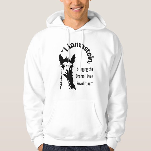 Sudadera cita de llama  (Anverso)