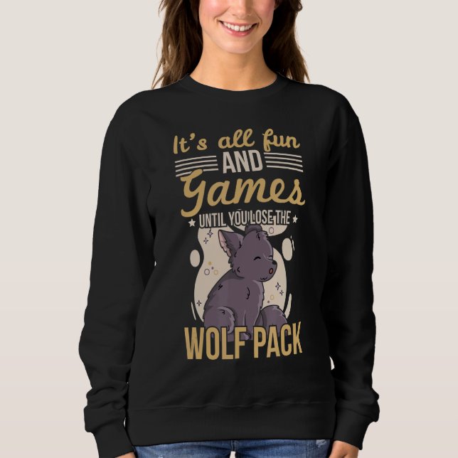 Sudadera Cita De Lobo De Madera Para Un Experto De Lobo (Anverso)