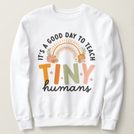 Sudadera Cita de Maestra de Preescolar Retro Boho