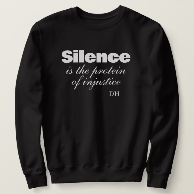 Sudadera cita de manifestante (Anverso del diseño)