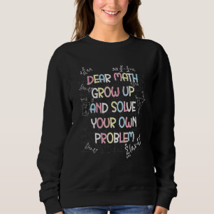 Sudadera Cita de Matemáticas para Niñas y Niños Adolescente