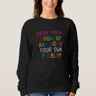 Sudadera Cita de Matemáticas para Niñas y Niños Adolescente