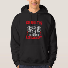 Sudadera Cita de motivación de fitness Mancuerna Levantamie