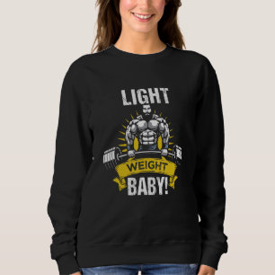 Sudadera Cita de motivación para bebé de peso ligero