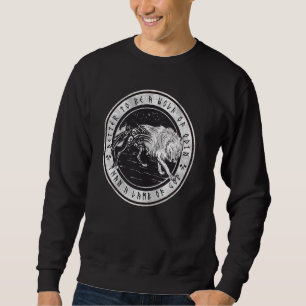 Sudadera Cita de Odin Wolf Viking