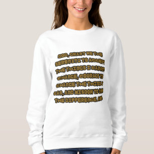 Sudadera Cita de oración de la serenidad basada en la fe pa