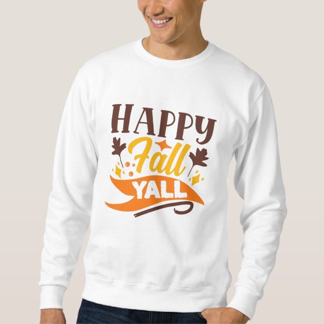 Sudadera Cita de otoño de Happy Fall Yall (Anverso)