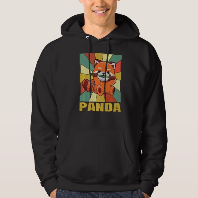 Sudadera Cita De Panda Para Un Experto De Panda Rojo (Anverso)