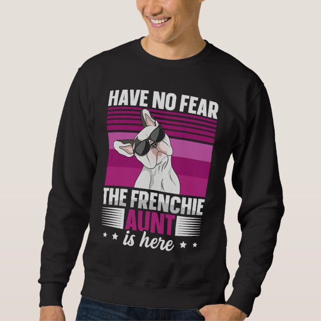 Sudadera Cita de perro para una tía Frenchie (Anverso)
