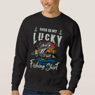 Sudadera Cita De Pesca Graciosa Esta Es Mi Afortunada Camis