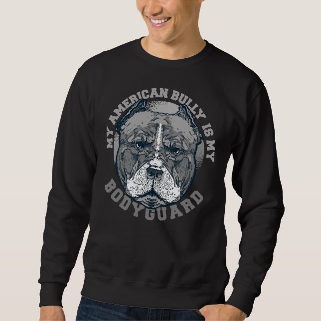 Sudadera Cita de Pitbull Dog Bodyguard (Anverso)