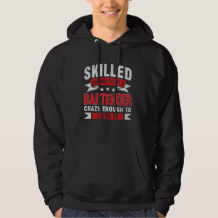 Sudadera Cita de profesión divertida Bartender experto