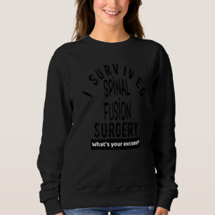 Sudadera Cita de recuperación de cirugía de fusión espinal 