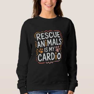 Sudadera Cita de rescate para animales Refugio Salvar Perro