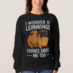 Sudadera Cita De Rodent Me Pregunto Si Lemmings Piensa En M