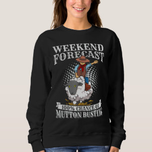 Sudadera Cita de Rodeo de Jóvenes para un Mutton Busting