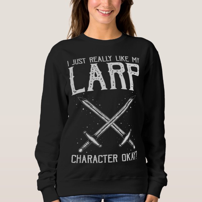 Sudadera Cita de rol fantástico para esgrima (Anverso)