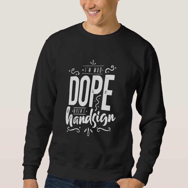 Sudadera Cita de Rótulo manual (Anverso)