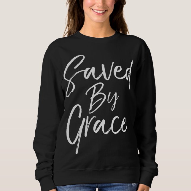 Sudadera Cita de salvación cristiana Biblia versus regalo g (Anverso)