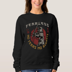 Sudadera Cita de Samurái Retro Sin Miedo - Samurái