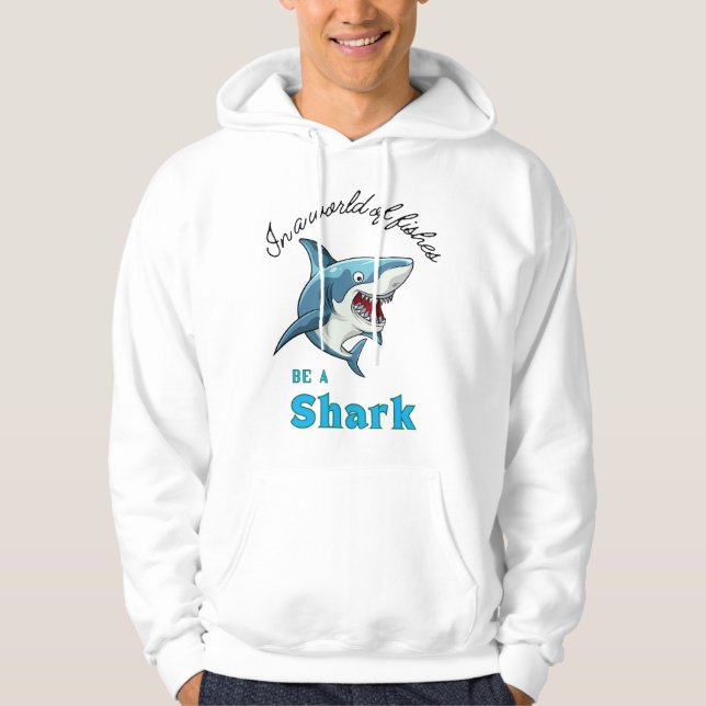 SUDADERA CITA DE TIBURÓN, DIVERTIDO ESTILO PERSONALIZADO (Anverso)