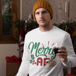 Sudadera Cita de tipografía para Navidades de Guay Sassy de
