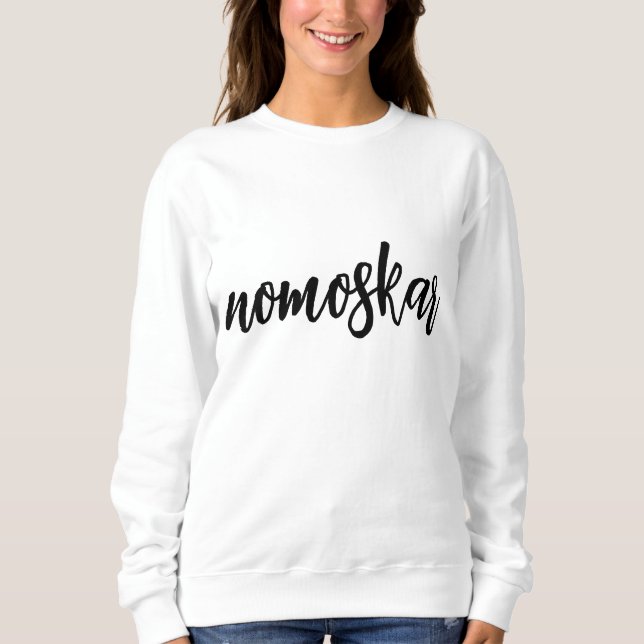 Sudadera Cita de yoga de meditación espiritual moderna Nama (Anverso)