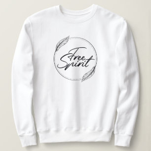 Sudadera Cita de yoga espiritual libre con plumas