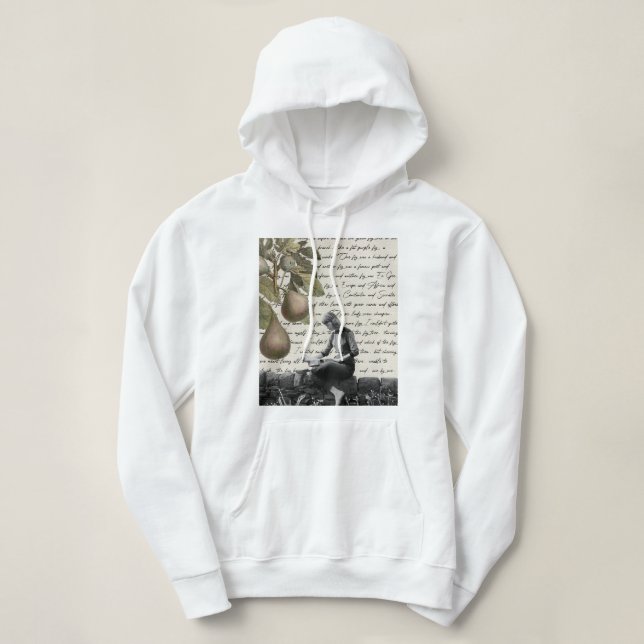 Sudadera Cita del árbol de fibras de bell jar (Diseño del anverso)