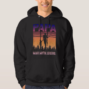Sudadera Cita del Día del Padre Hombre Mitos Leyenda Padres