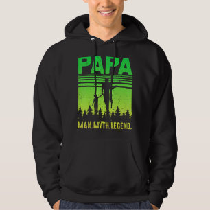Sudadera Cita del Día del Padre Hombre Mitos Leyenda Padres